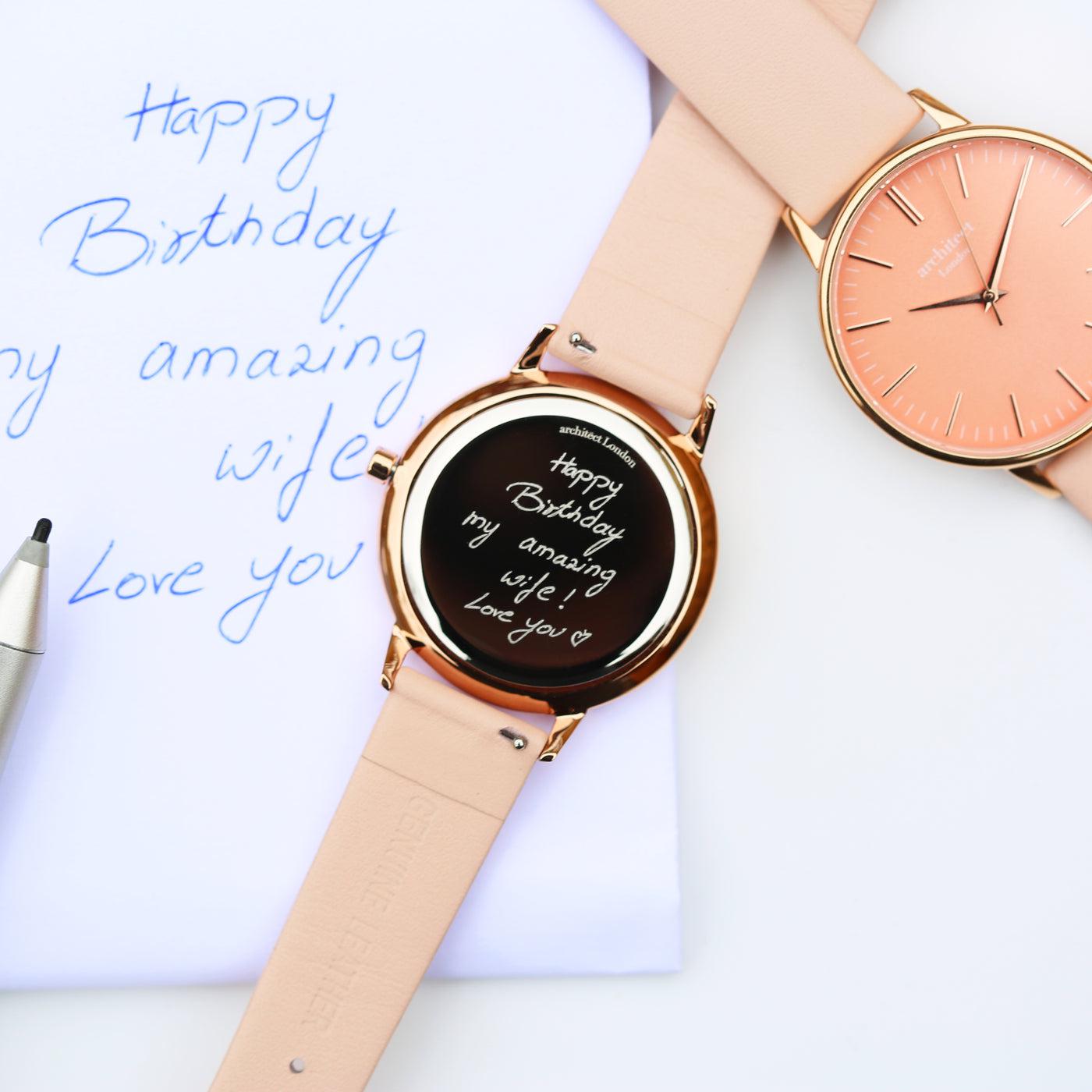 Architēct Coral - Personalised Ladies Watch-NEVANNA