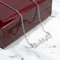 Custom Name Necklace With Paw Print-Jewelry-NEVANNA