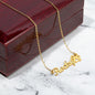 Custom Name Necklace With Paw Print-Jewelry-NEVANNA
