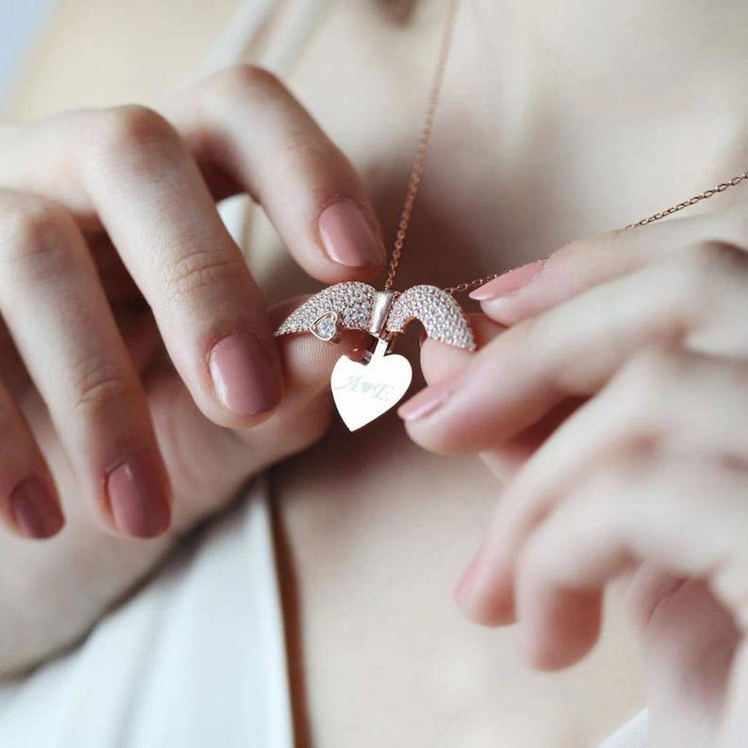 Openable Heart Crystal Personalized Necklace-Necklaces-NEVANNA