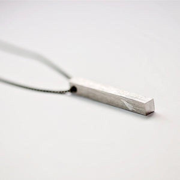 Personalised Brushed Men's Necklace-NEVANNA