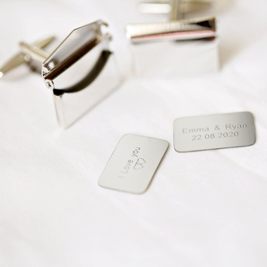 Secret Message Engraved Cufflinks-NEVANNA