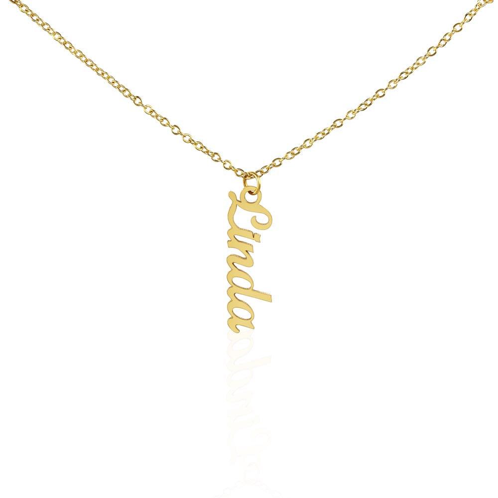 Vertical Custom Name Necklace-Jewelry-NEVANNA