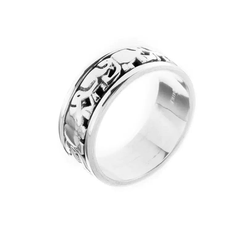 Fortune Elephant Spinner Ring-Rings-NEVANNA