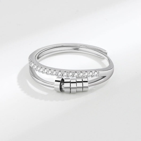 Adjustable Anti-Anxiety Bead Ring-Rings-NEVANNA